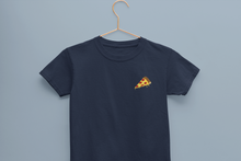 Load image into Gallery viewer, Pizza Minimals Half Sleeves T-Shirt For Girls -KidsFashionVilla
