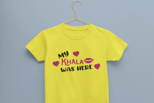 Load image into Gallery viewer, Khala Was Here Eid Half Sleeves T-Shirt For Girls -KidsFashionVilla
