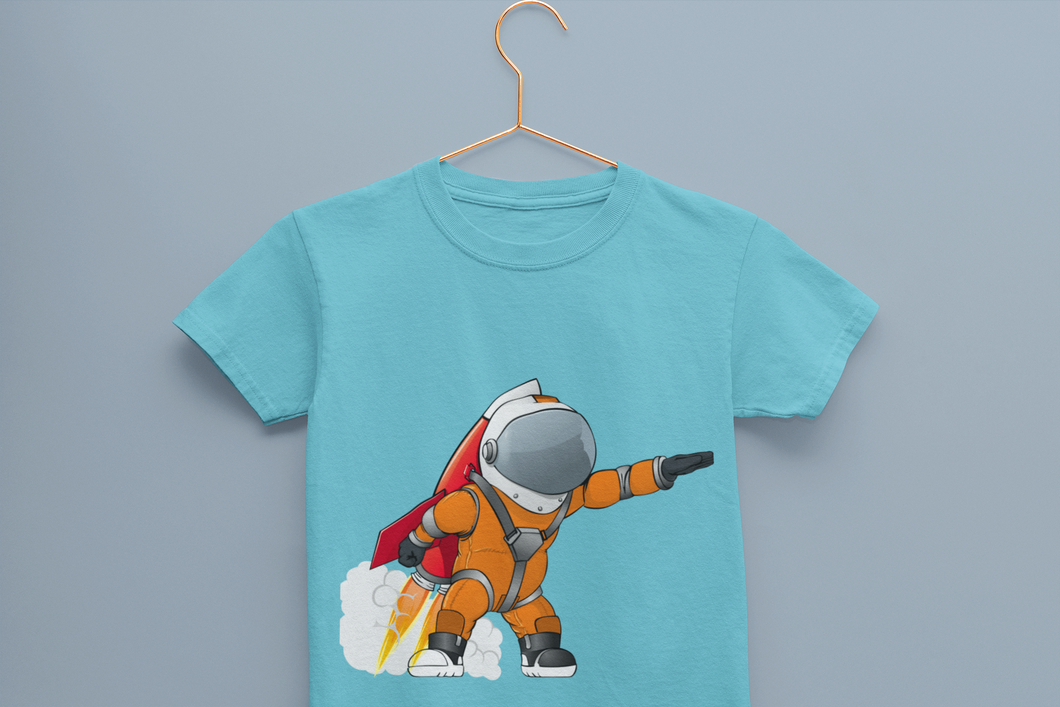 Future Astronaut Half Sleeves T-Shirt For Girls -KidsFashionVilla