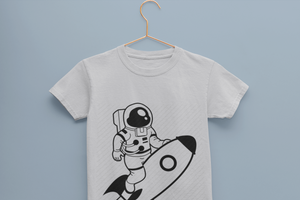 Future Astronaut Half Sleeves T-Shirt for Boy-KidsFashionVilla
