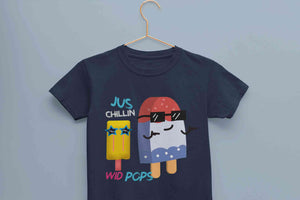 Popsicle Cartoon Half Sleeves T-Shirt for Boy-KidsFashionVilla