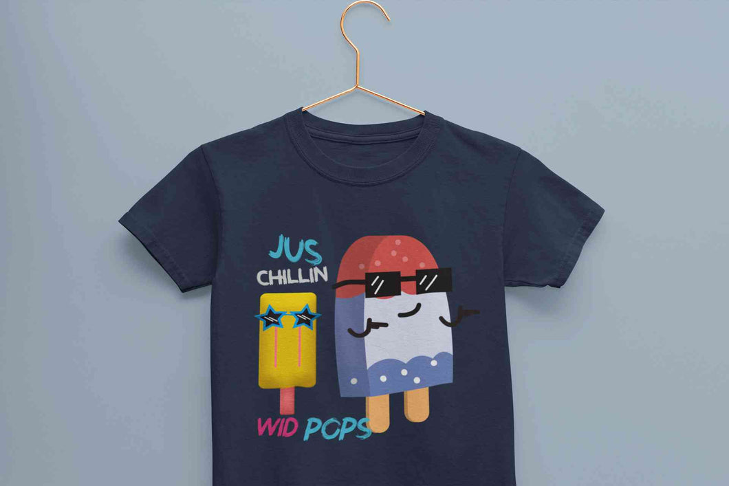 Popsicle Cartoon Half Sleeves T-Shirt for Boy-KidsFashionVilla