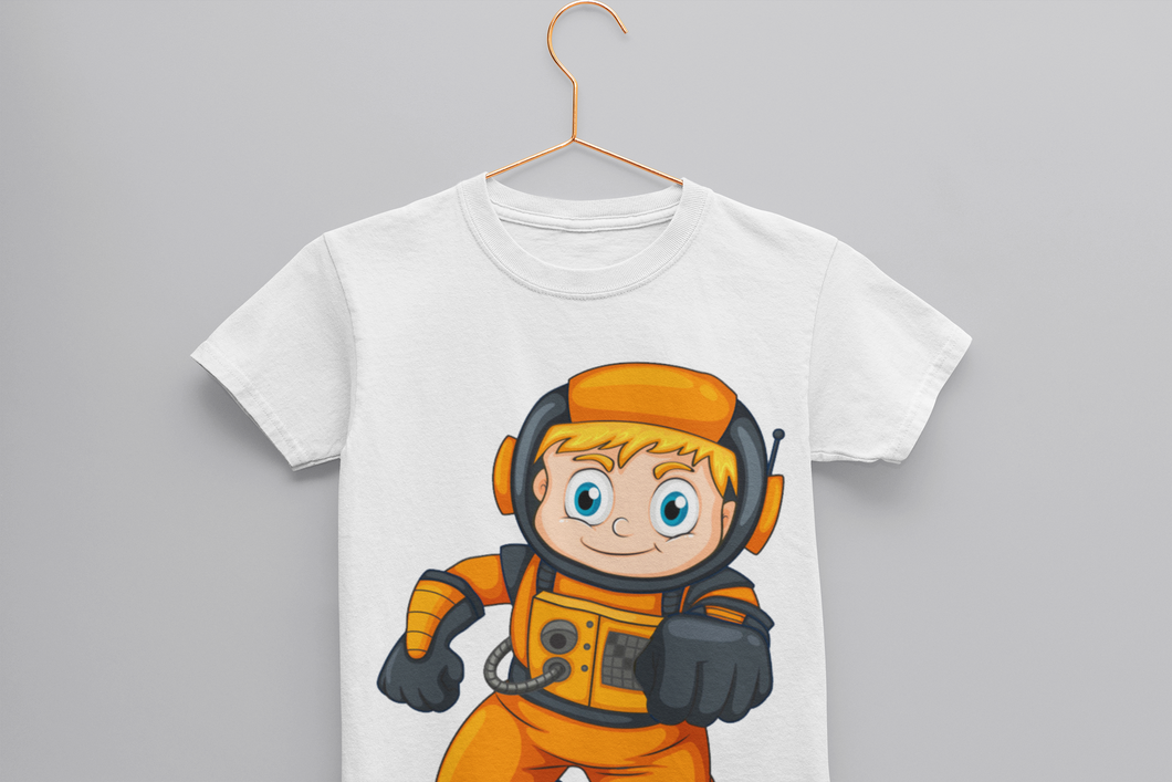 Future Astronaut Half Sleeves T-Shirt For Girls -KidsFashionVilla