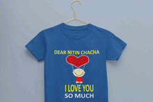 Load image into Gallery viewer, Custom Name I love My Chacha So Much Half Sleeves T-Shirt For Girls -KidsFashionVilla
