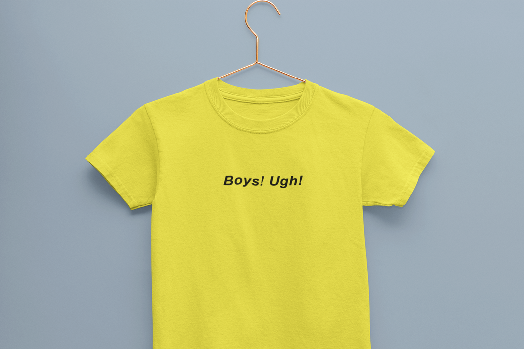 Boys Ugh Minimals Half Sleeves T-Shirt For Girls -KidsFashionVilla