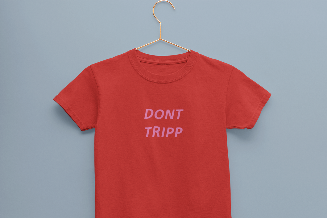Dont Tripp Minimals Half Sleeves T-Shirt For Girls -KidsFashionVilla
