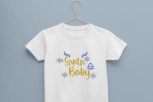 Santa Baby Christmas Half Sleeves T-Shirt for Boy-KidsFashionVilla