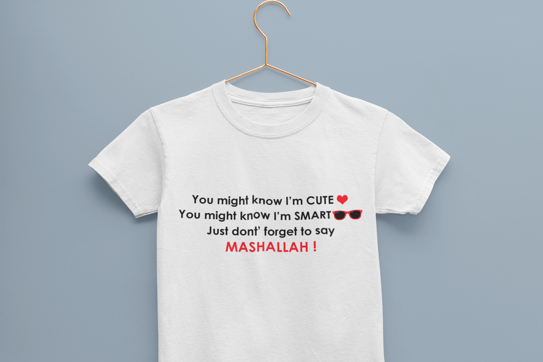 Mashallah Half Sleeves T-Shirt For Girls -KidsFashionVilla