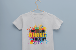 The Big Bhang Theory Holi Half Sleeves T-Shirt for Boy-KidsFashionVilla
