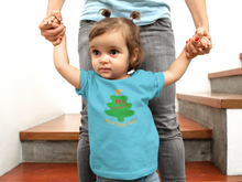 Load image into Gallery viewer, Ho Ho Ho First Christmas Half Sleeves T-Shirt For Girls -KidsFashionVilla
