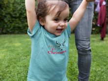 Load image into Gallery viewer, Customized Name First Christmas Half Sleeves T-Shirt For Girls -KidsFashionVilla

