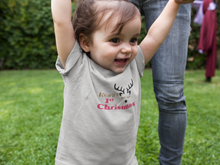 Load image into Gallery viewer, Customized Name First Christmas Half Sleeves T-Shirt For Girls -KidsFashionVilla
