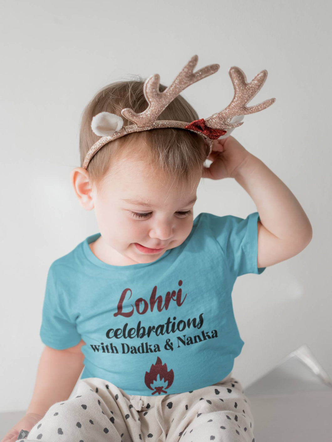 Lohri Celebrations Half Sleeves T-Shirt for Boy-KidsFashionVilla