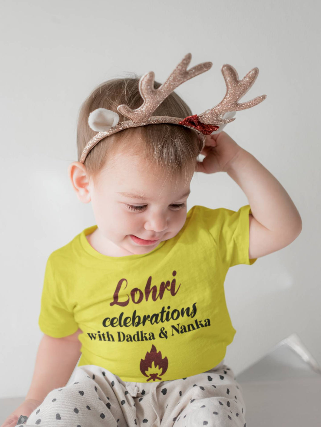 Lohri Celebrations Half Sleeves T-Shirt for Boy-KidsFashionVilla