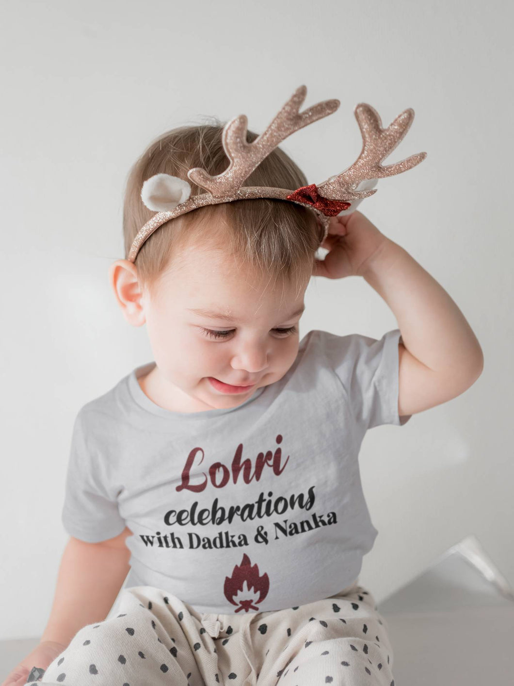 Lohri Celebrations Half Sleeves T-Shirt for Boy-KidsFashionVilla