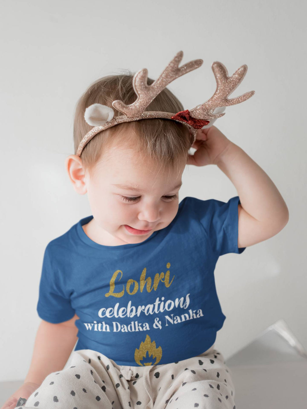 Lohri Celebrations Half Sleeves T-Shirt for Boy-KidsFashionVilla