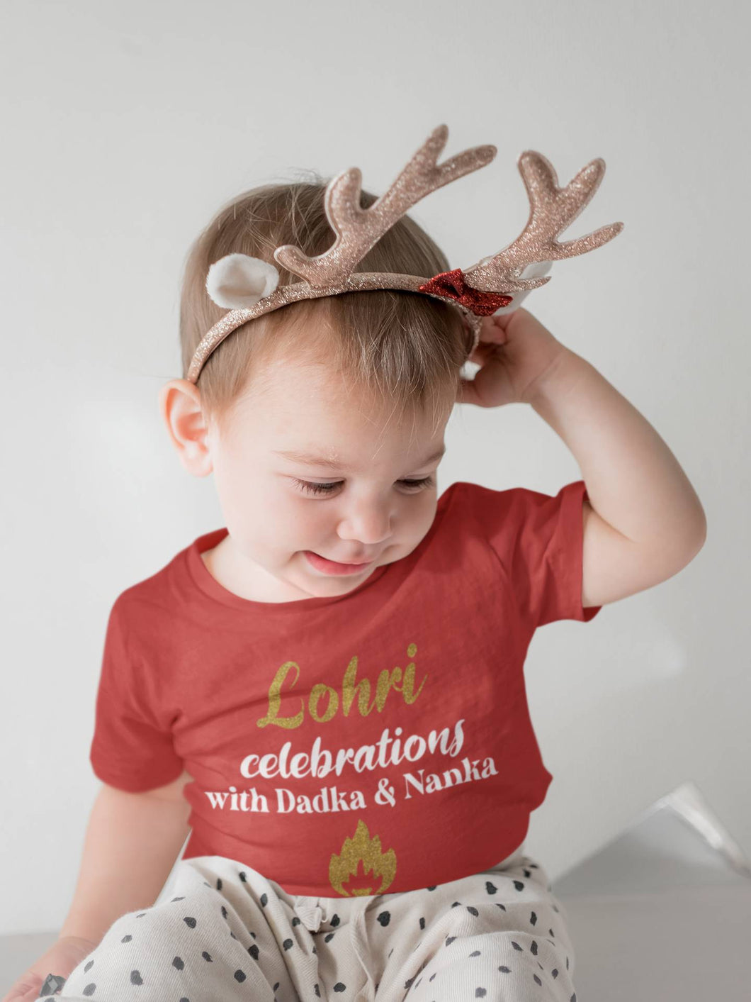 Lohri Celebrations Half Sleeves T-Shirt for Boy-KidsFashionVilla