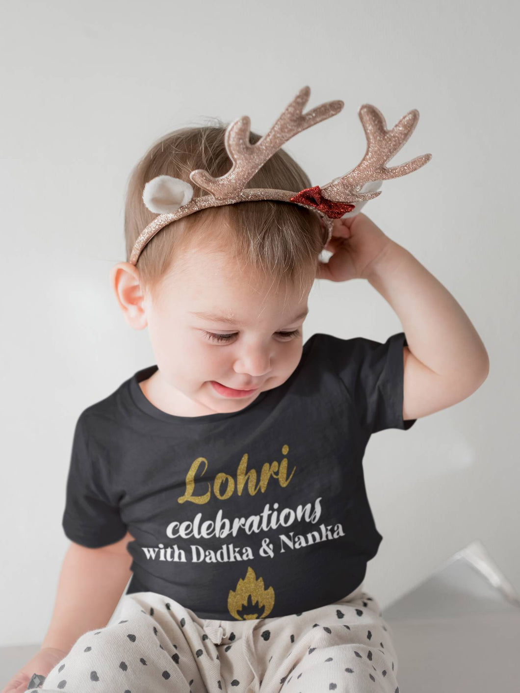 Lohri Celebrations Half Sleeves T-Shirt for Boy-KidsFashionVilla