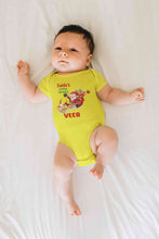 Load image into Gallery viewer, Customized Name Santas Little Helper Christmas Rompers for Baby Boy- KidsFashionVilla
