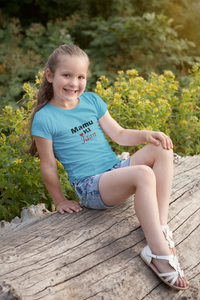 Mamu Ki Jaan Half Sleeves T-Shirt For Girls -KidsFashionVilla