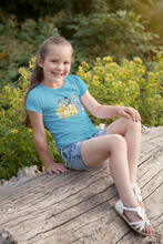 Load image into Gallery viewer, Cute Princess Half Sleeves T-Shirt For Girls -KidsFashionVilla

