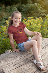 Mamu Ki Jaan Half Sleeves T-Shirt For Girls -KidsFashionVilla