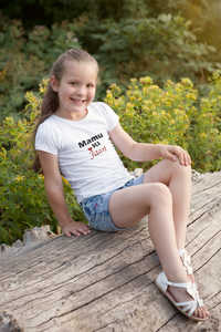 Mamu Ki Jaan Half Sleeves T-Shirt For Girls -KidsFashionVilla
