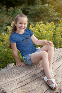 Mamu Ki Jaan Half Sleeves T-Shirt For Girls -KidsFashionVilla