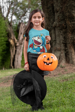 Load image into Gallery viewer, Cute Cartoon Half Sleeves T-Shirt For Girls -KidsFashionVilla
