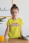 Cute Cartoon Half Sleeves T-Shirt For Girls -KidsFashionVilla