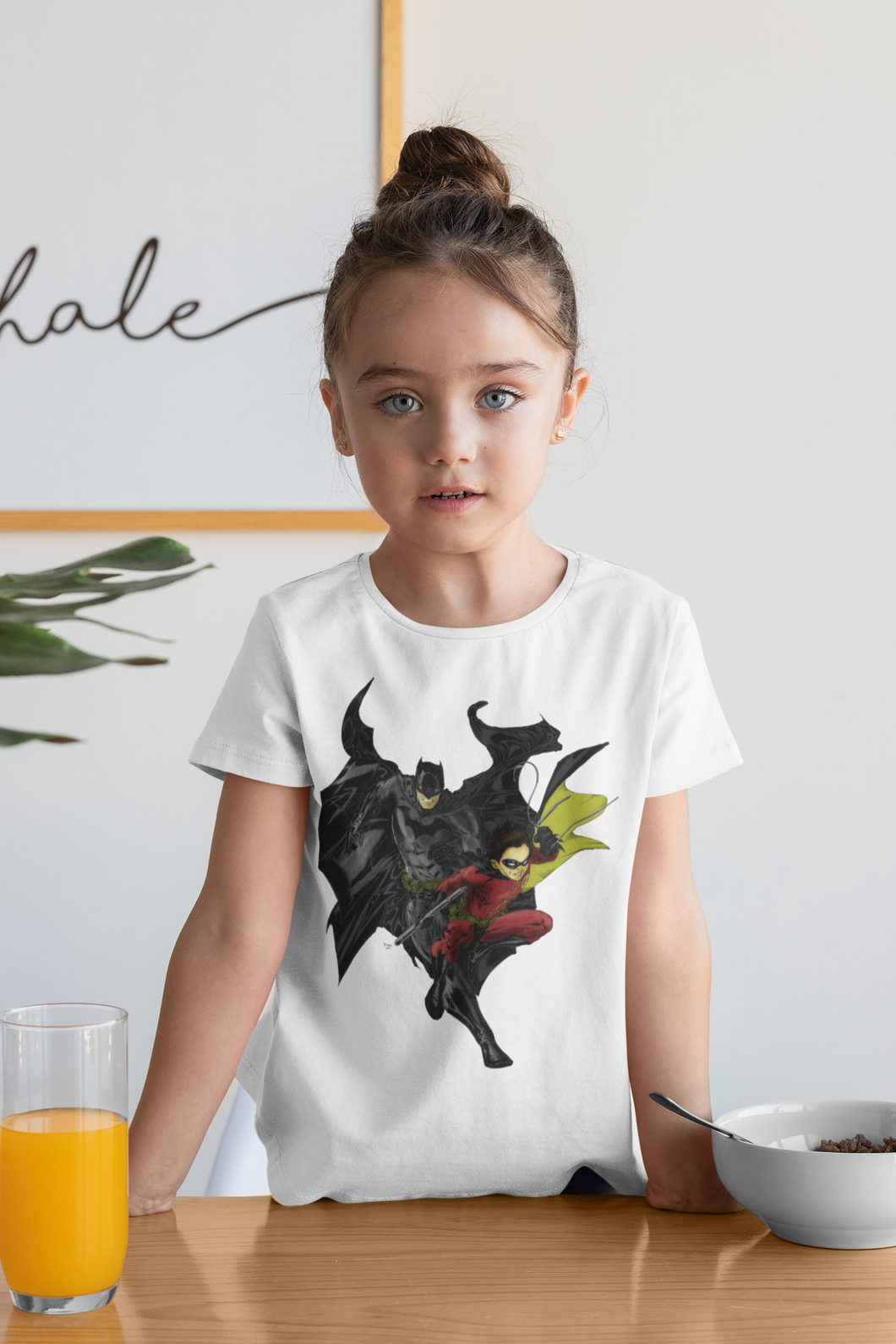 Superhero Half Sleeves T-Shirt For Girls -KidsFashionVilla