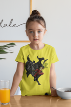 Load image into Gallery viewer, Superhero Half Sleeves T-Shirt For Girls -KidsFashionVilla
