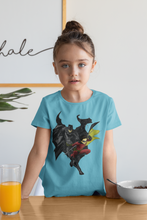 Load image into Gallery viewer, Superhero Half Sleeves T-Shirt For Girls -KidsFashionVilla
