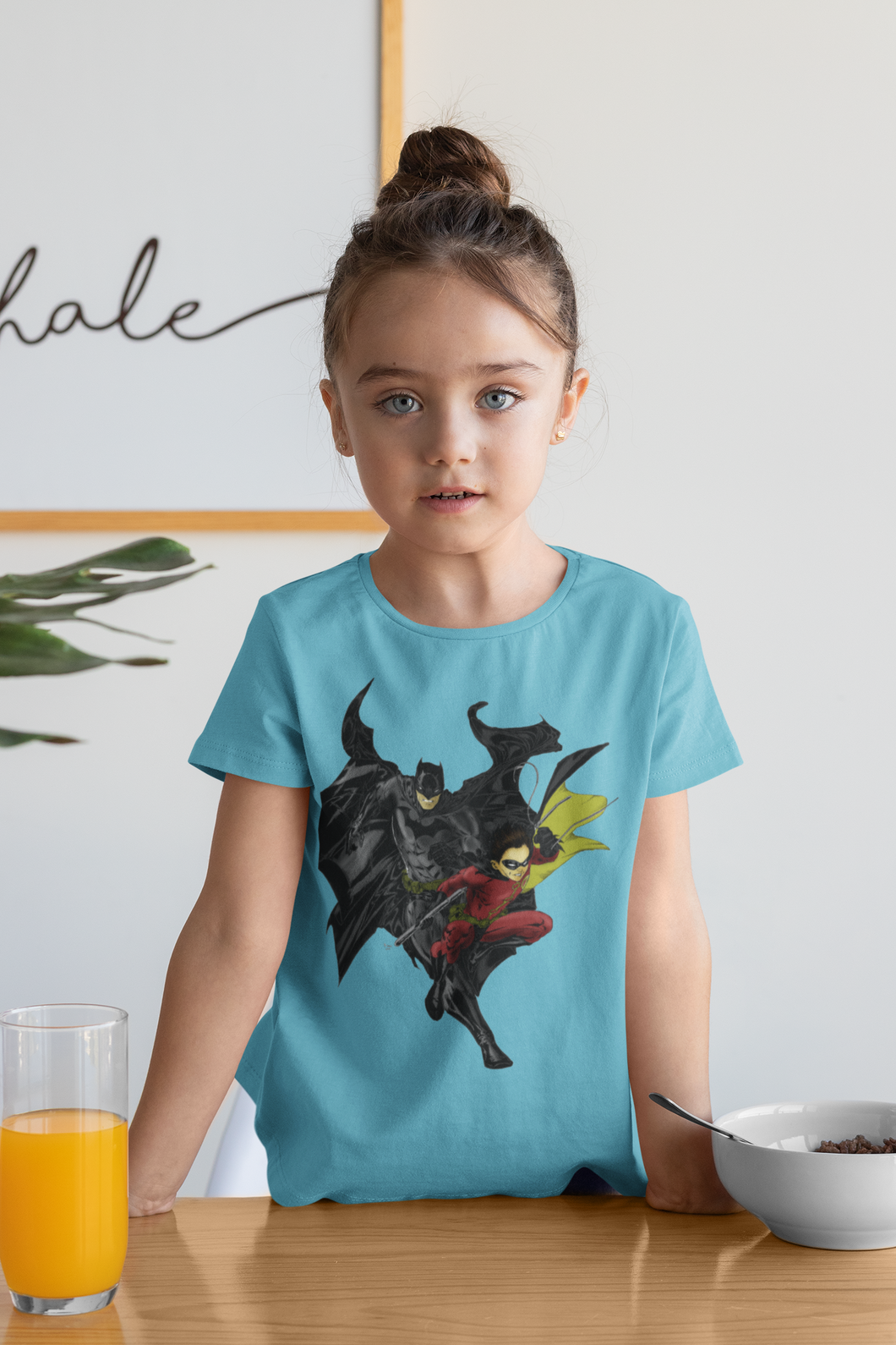Superhero Half Sleeves T-Shirt For Girls -KidsFashionVilla