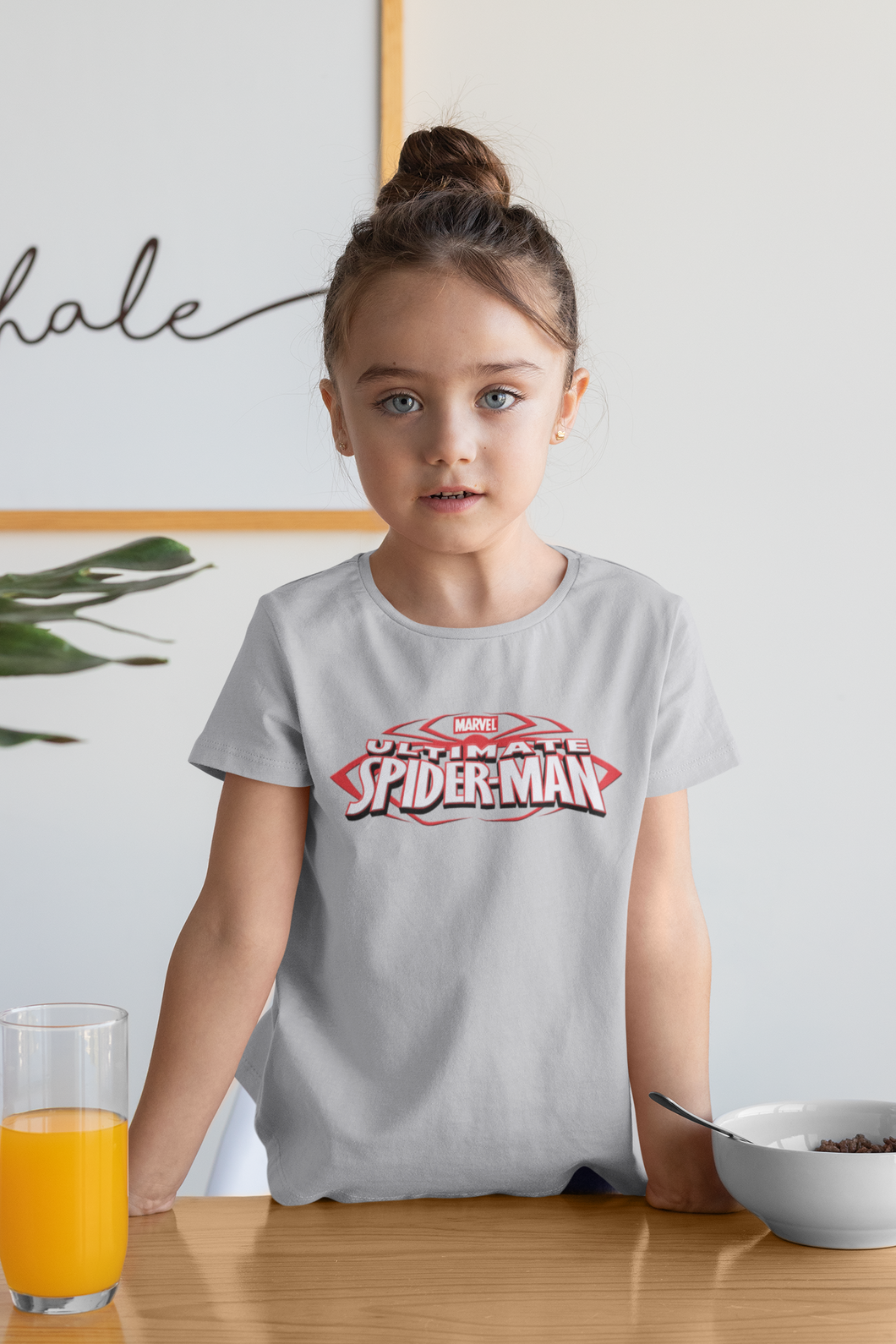 Cute Cartoon Half Sleeves T-Shirt For Girls -KidsFashionVilla