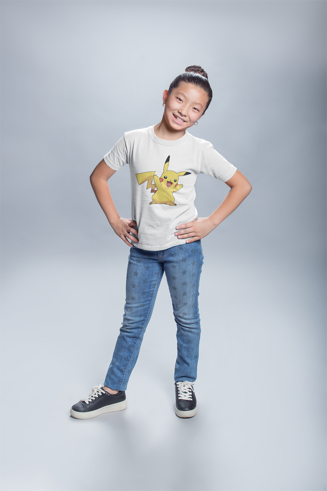 Cute Cartoon Half Sleeves T-Shirt For Girls -KidsFashionVilla