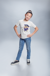 Cute Cartoon Half Sleeves T-Shirt For Girls -KidsFashionVilla