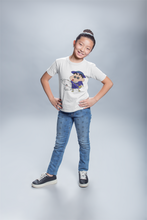 Load image into Gallery viewer, Cute Cartoon Half Sleeves T-Shirt For Girls -KidsFashionVilla
