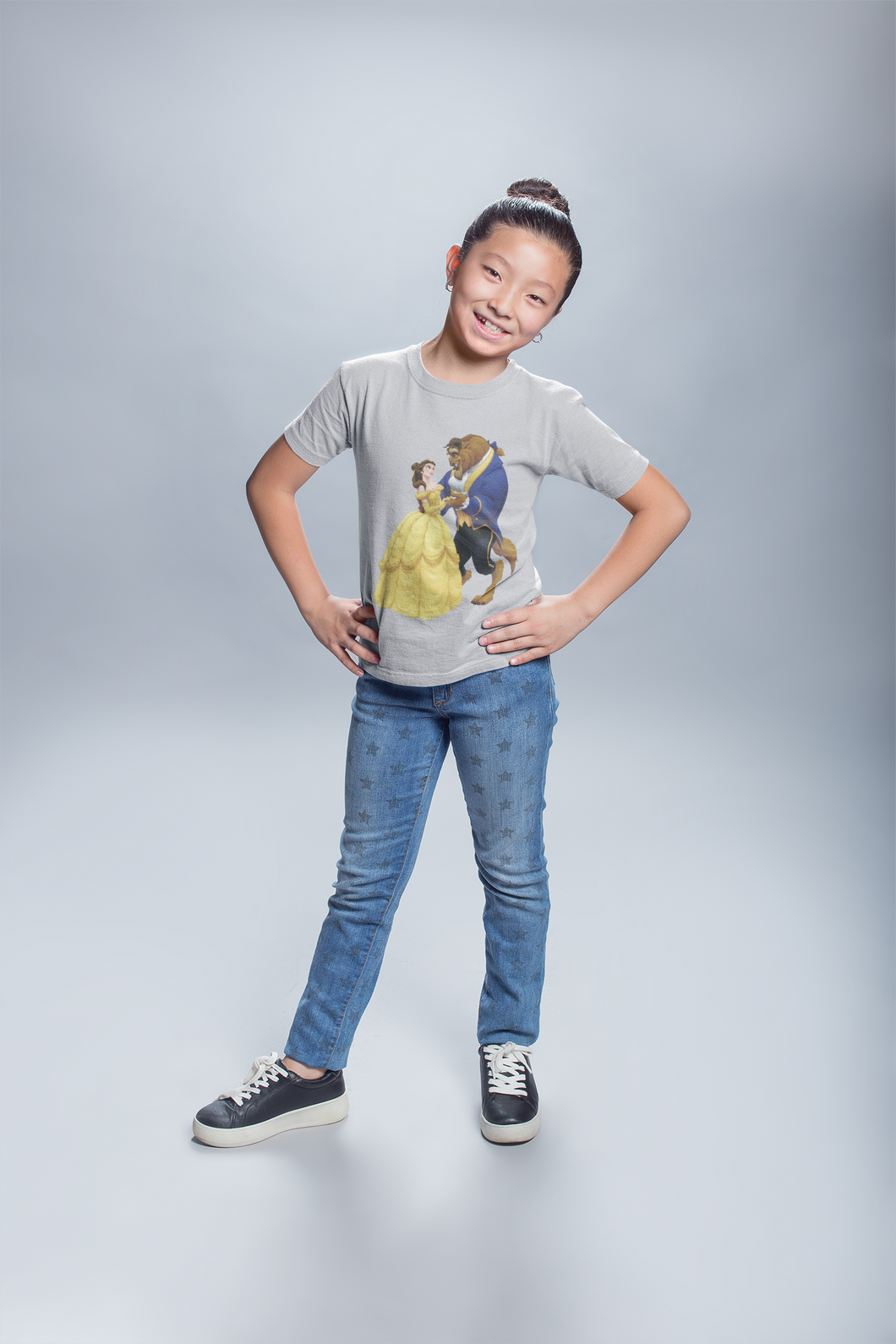 Cute Princess Half Sleeves T-Shirt For Girls -KidsFashionVilla