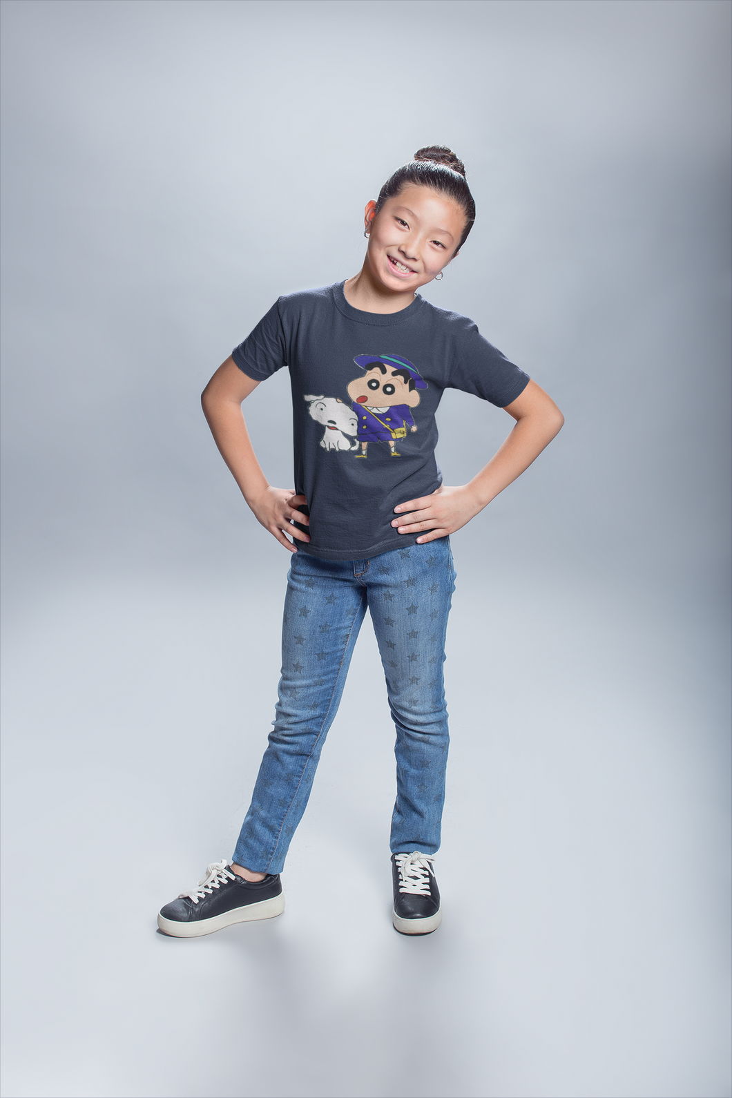 Cute Cartoon Half Sleeves T-Shirt For Girls -KidsFashionVilla