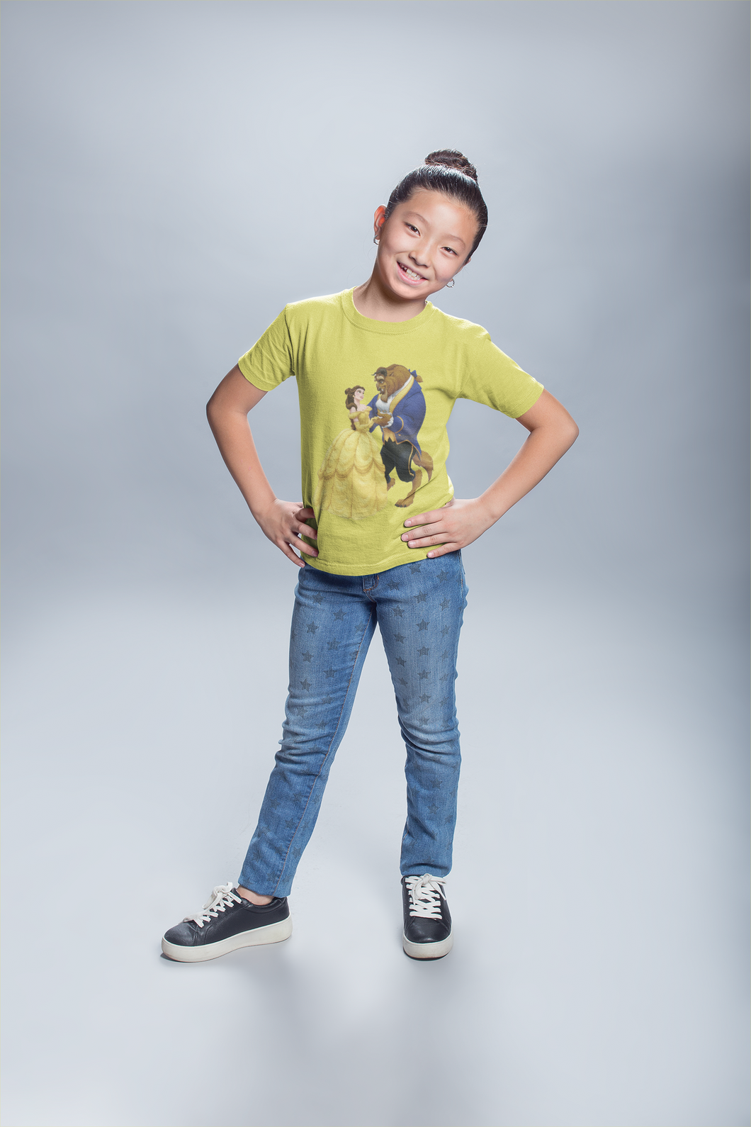 Cute Princess Half Sleeves T-Shirt For Girls -KidsFashionVilla
