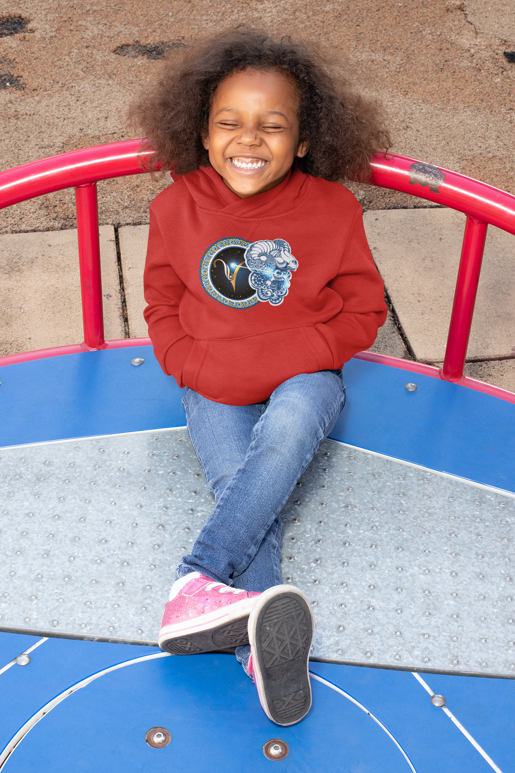 Aries Zodiac Sign Girl Hoodies-KidsFashionVilla