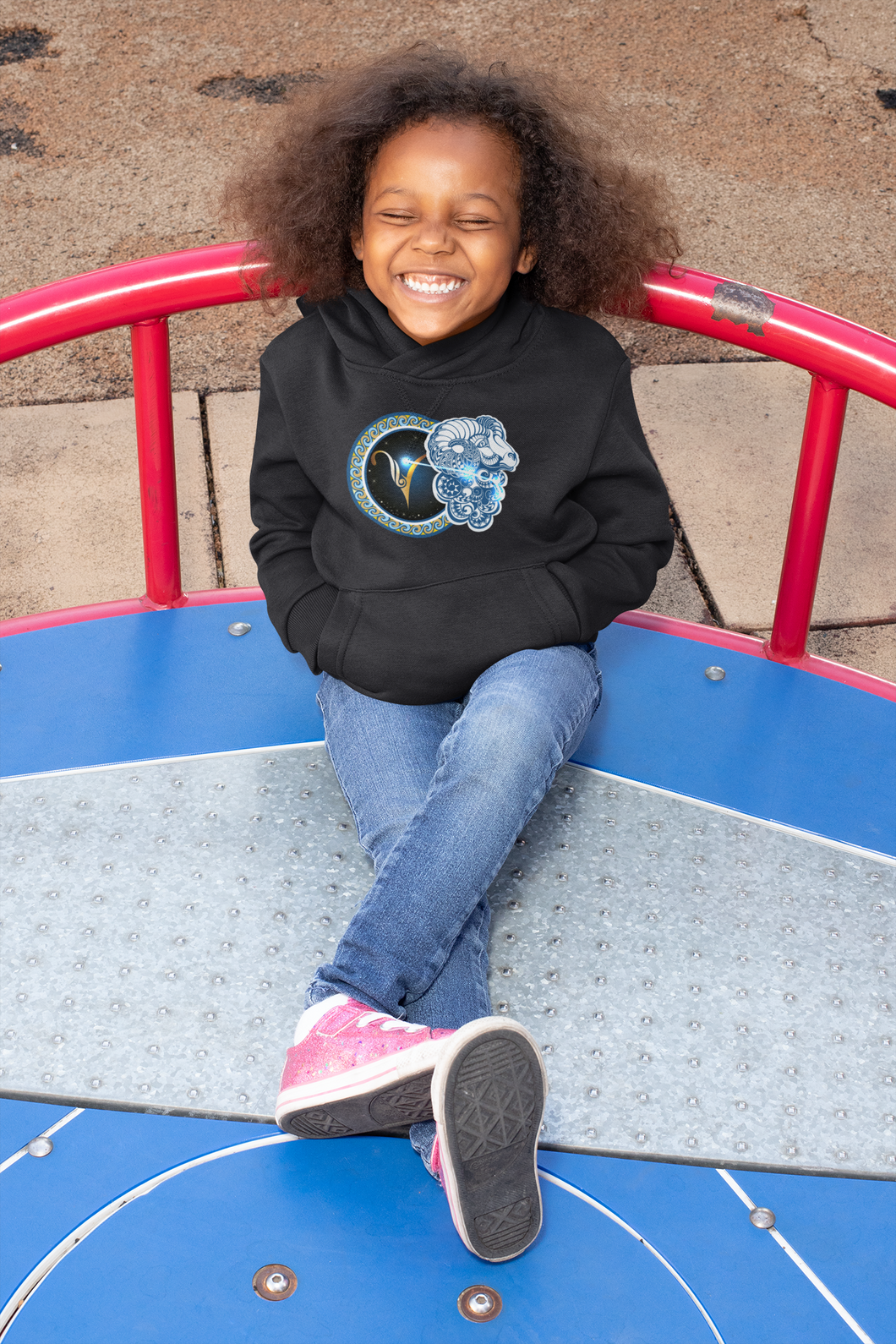Aries Zodiac Sign Girl Hoodies-KidsFashionVilla