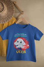 Load image into Gallery viewer, Custom Name Daddy Always Be My First Valentine Half Sleeves T-Shirt for Boy-KidsFashionVilla
