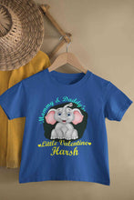 Load image into Gallery viewer, Custom Name Mommy And Daddys Little Valentine Half Sleeves T-Shirt for Boy-KidsFashionVilla
