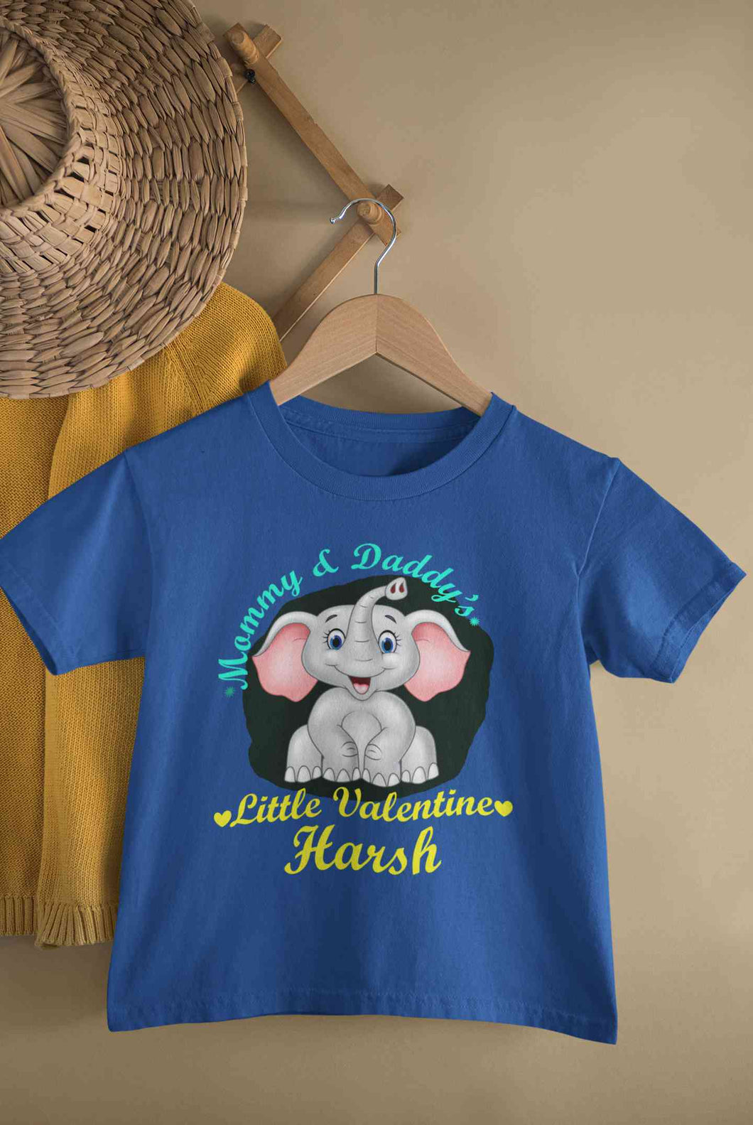 Custom Name Mommy And Daddys Little Valentine Half Sleeves T-Shirt for Boy-KidsFashionVilla