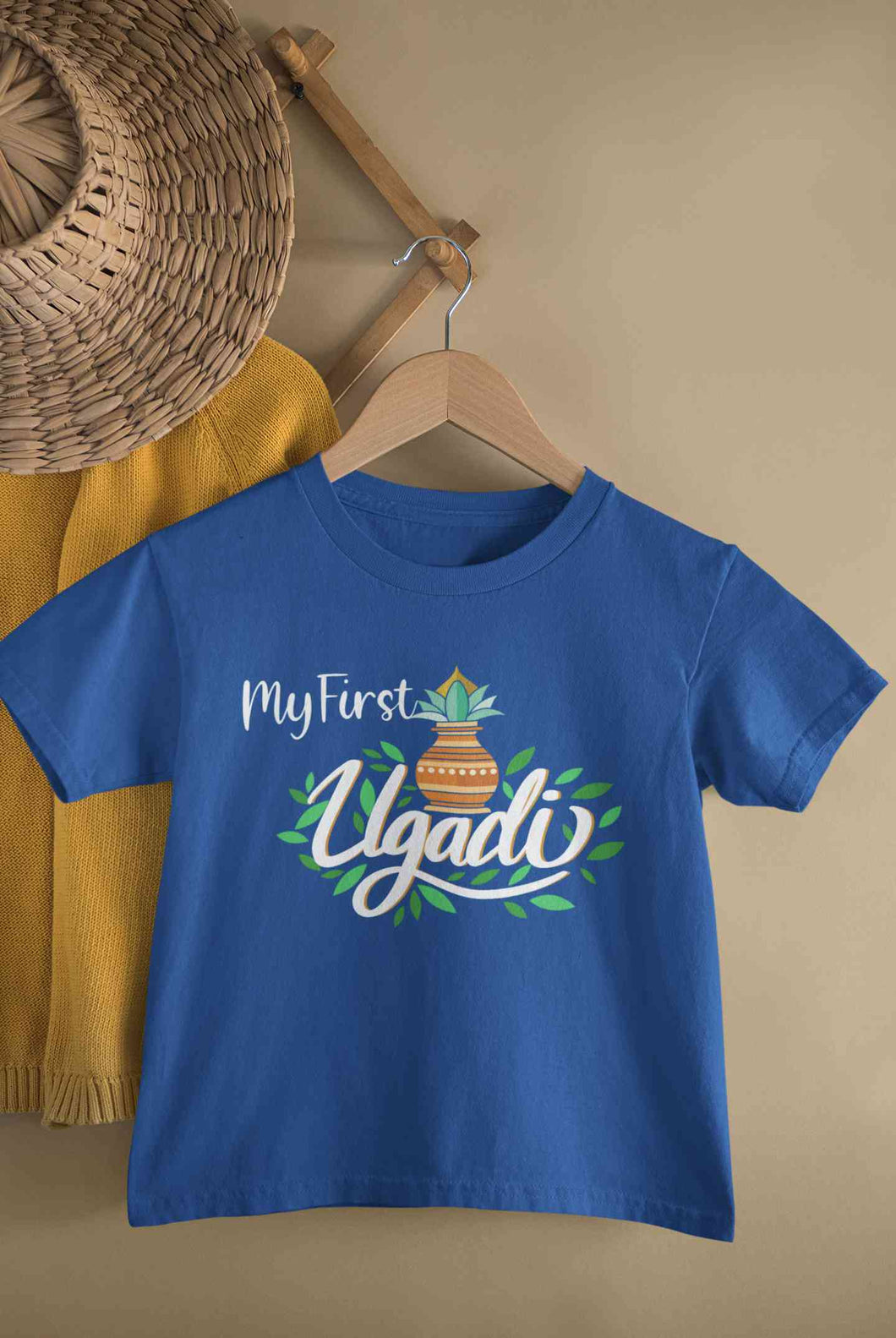 My First Ugadi Half Sleeves T-Shirt for Boy-KidsFashionVilla