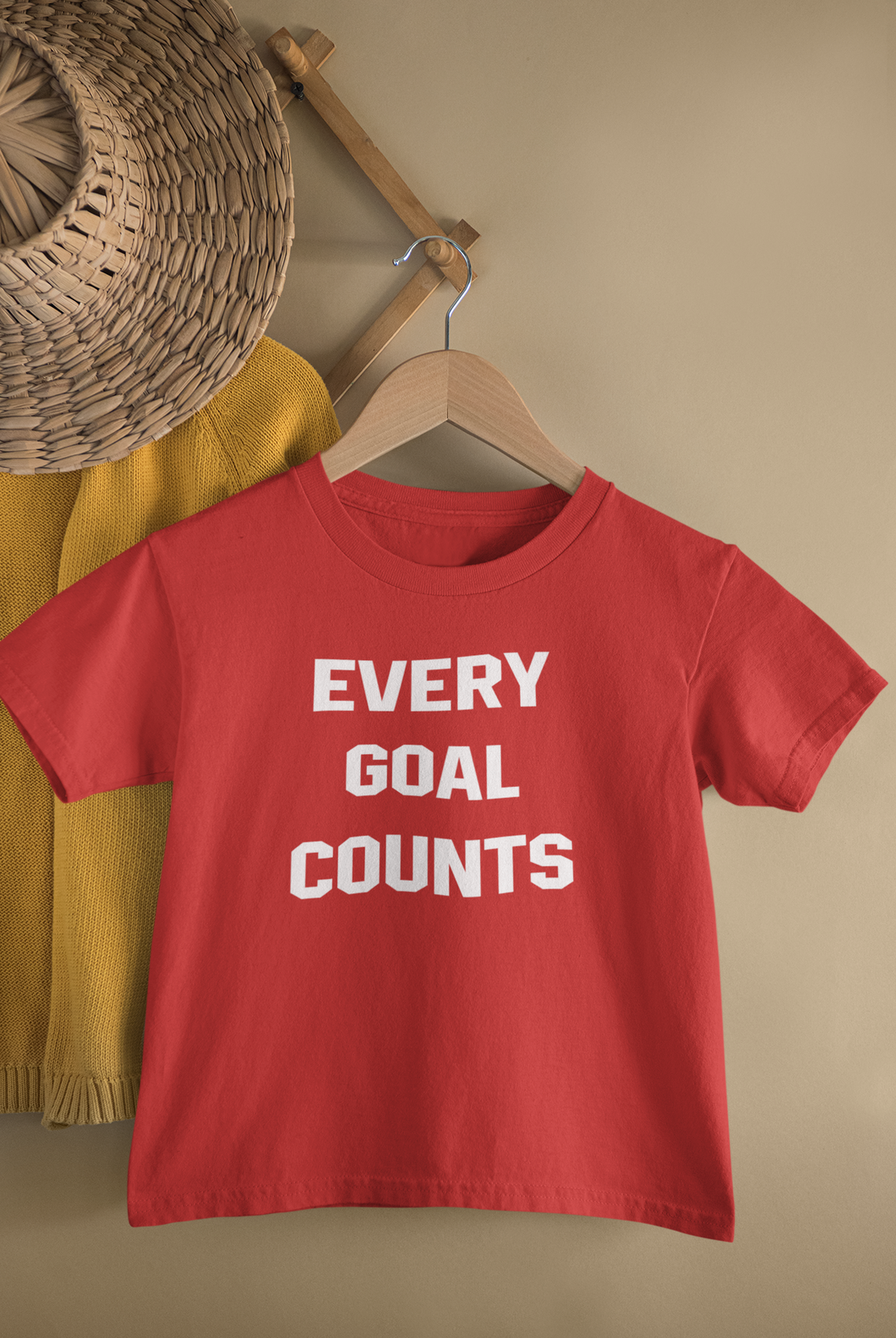 Every Goals Counts Half Sleeves T-Shirt For Girls -KidsFashionVilla