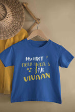Load image into Gallery viewer, Customized Name My First New Year Half Sleeves T-Shirt for Boy-KidsFashionVilla
