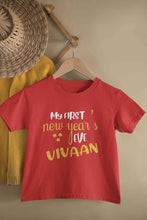 Load image into Gallery viewer, Customized Name My First New Year Half Sleeves T-Shirt for Boy-KidsFashionVilla

